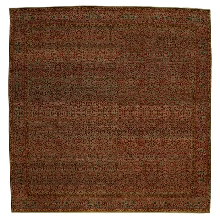 10′ 0″ x 10′ 2″ (10×10) Turkish Mamluk Wool Rug #016398