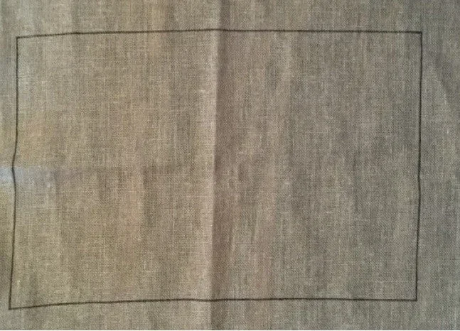16X24 linen blank with lines