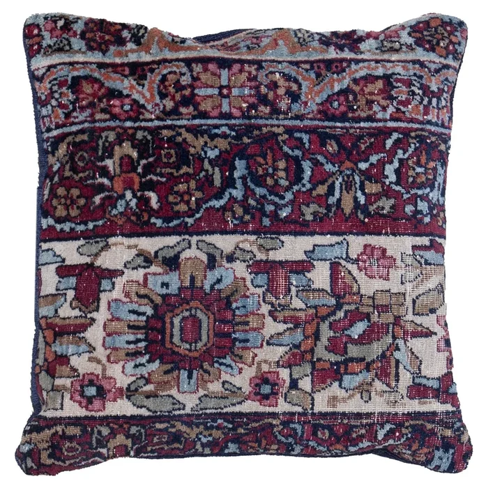 17″ x 17″ x .5″ Antique Pillow Collection Traditional Wool Pillow #016839