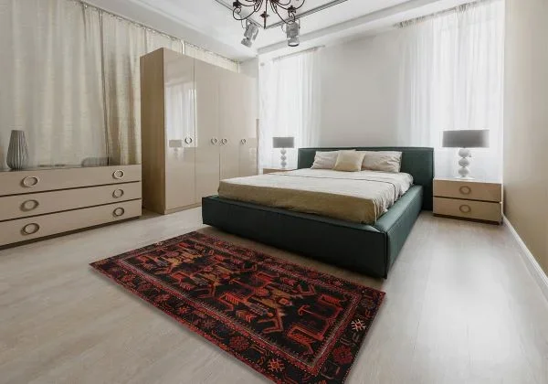 4×6 Brown Animal Traditional Super Soft Cloud Area Rug