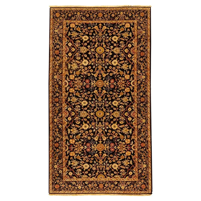 4′ 6″ x 8′ 2″ (05×08) Indo Tabriz Wool Rug #006905