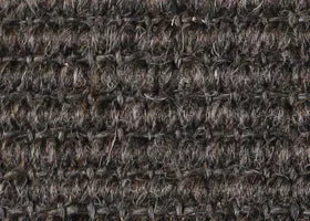 Belgian Charcoal Wool & Sisal small rug with Belgian Charcoal Herringbone Cotton binding