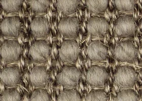 Belgian Molten Grey Lattice Wool and Sisal Small Rug with Belgian Grey Chenille binding