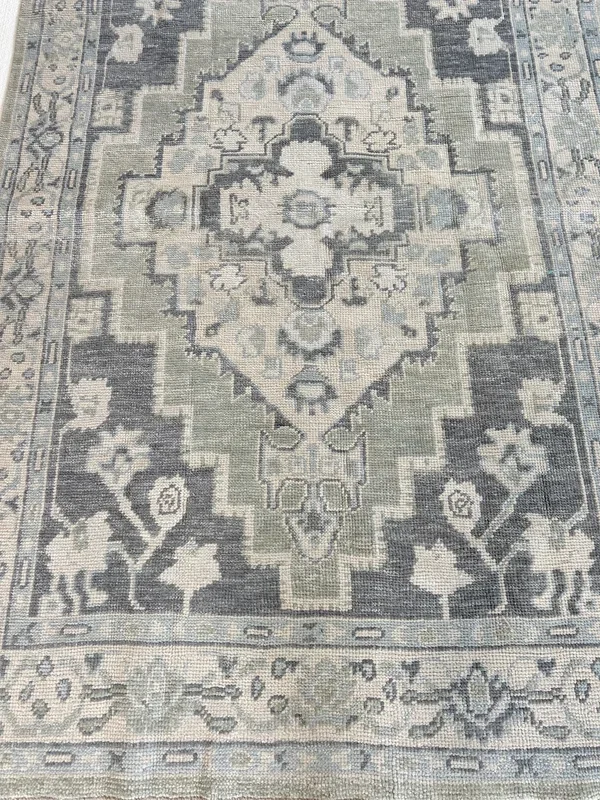 Clara Green Turkish Oushak Rug | In Stock