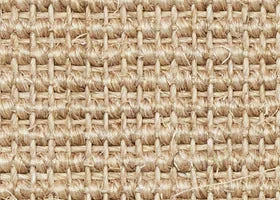 Marled Taupe Sisal Medium Rug with Oriental Ecru Cotton binding