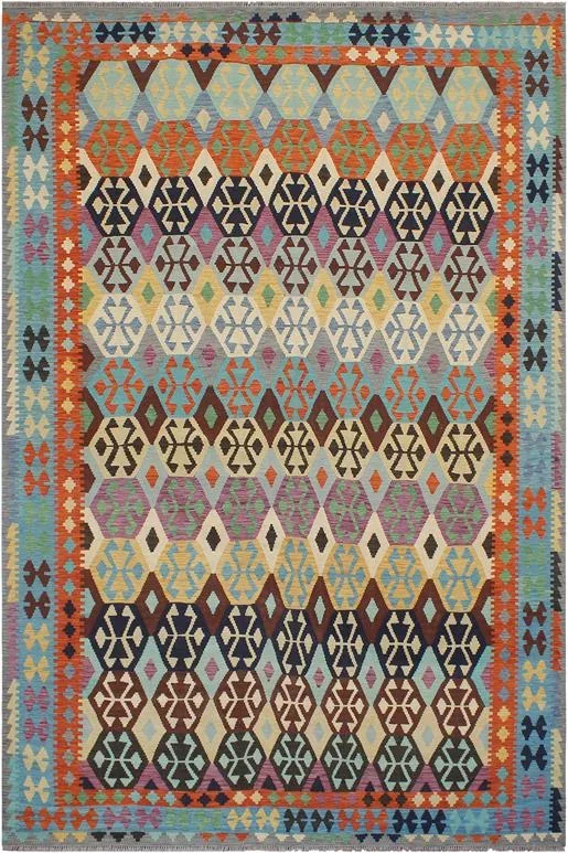 Tribal Turkish Kilim Donn Hand-Woven Wool Rug – 8’4” x 11’3”