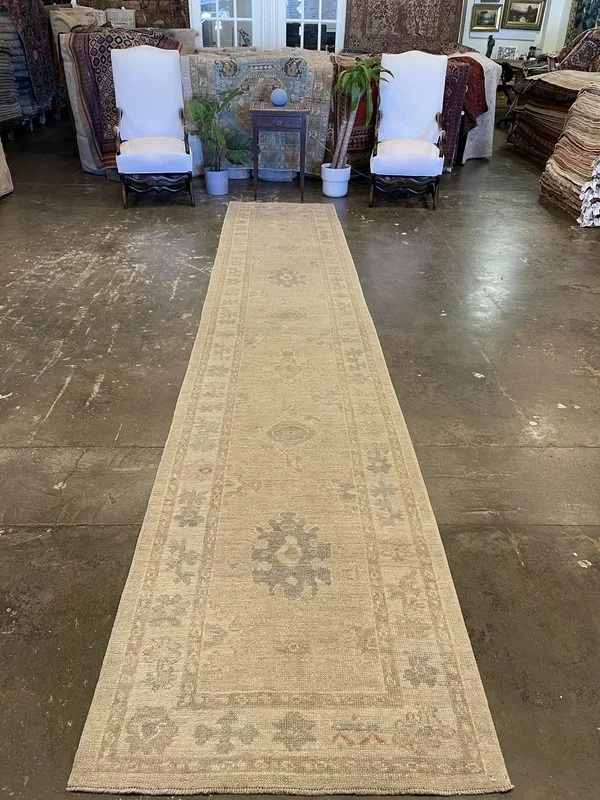 Turkish Oushak Rug – 3’2″ x 16′